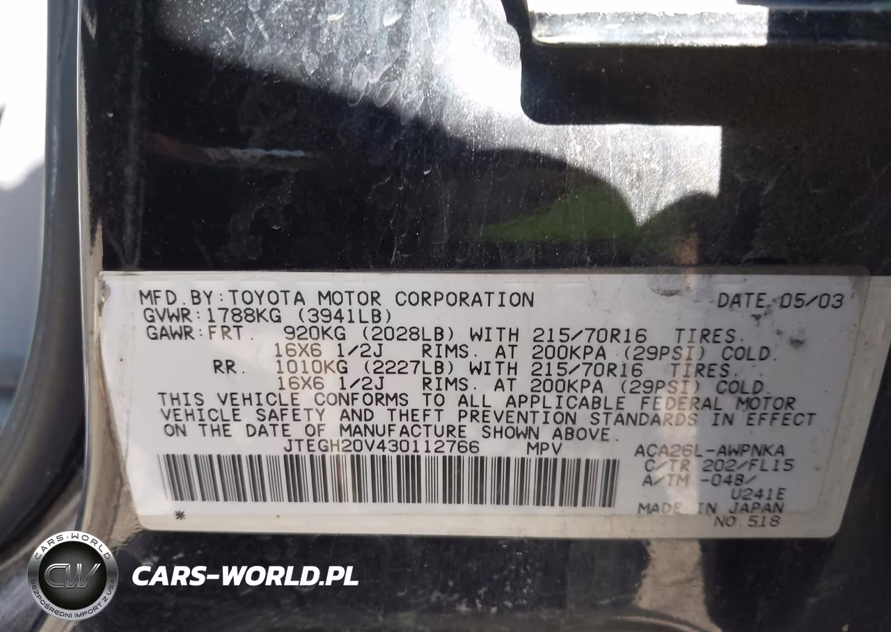 2003 Toyota Rav4 VIN:JTEGH20V430112766 - 9