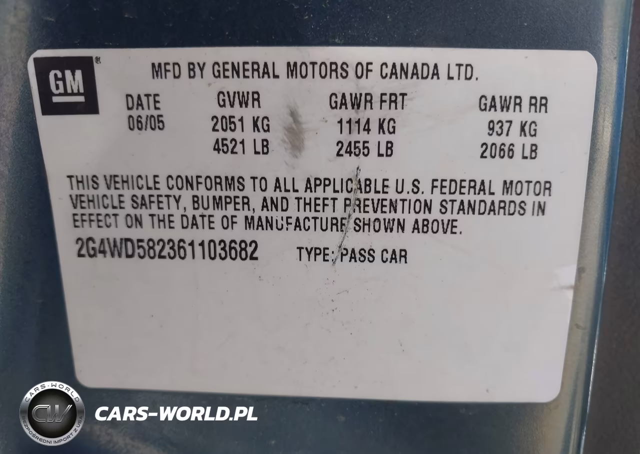 2006 Buick Lacrosse Cxl VIN:2G4WD582361103682 - 9