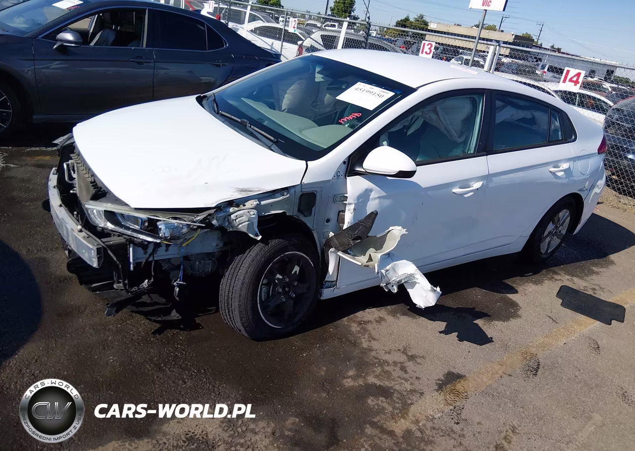 2017 Hyundai Ioniq Hybrid Blue VIN:KMHC65LC1HU022233 - 2