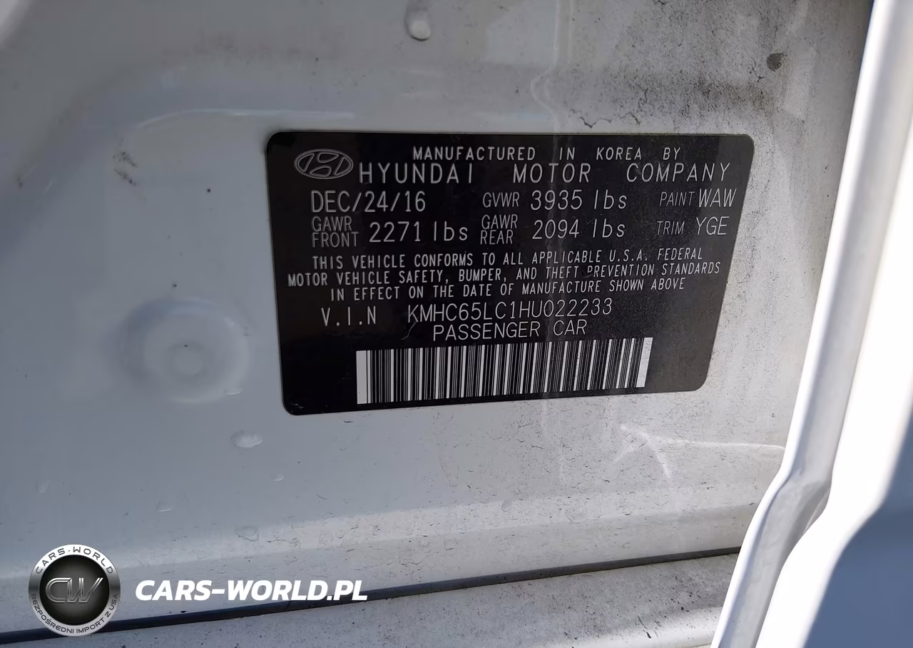 2017 Hyundai Ioniq Hybrid Blue VIN:KMHC65LC1HU022233 - 9