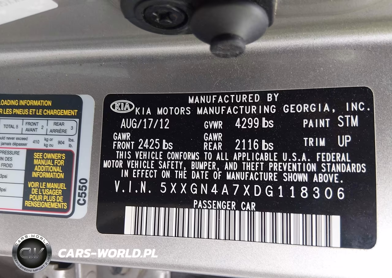 2013 Kia Optima Ex VIN:5XXGN4A7XDG118306 - 9