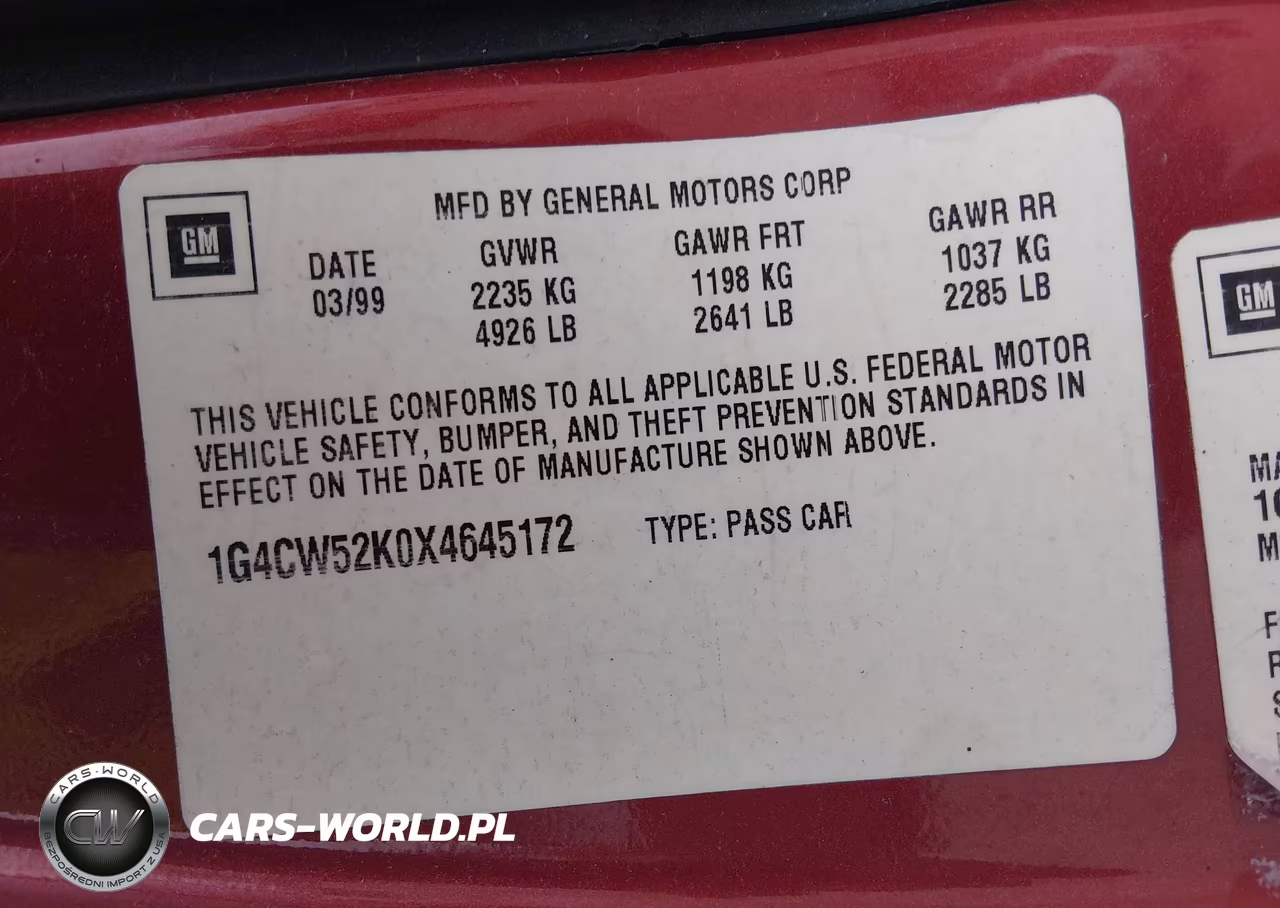 1999 Buick Park Avenue VIN:1G4CW52K0X4645172 - 9