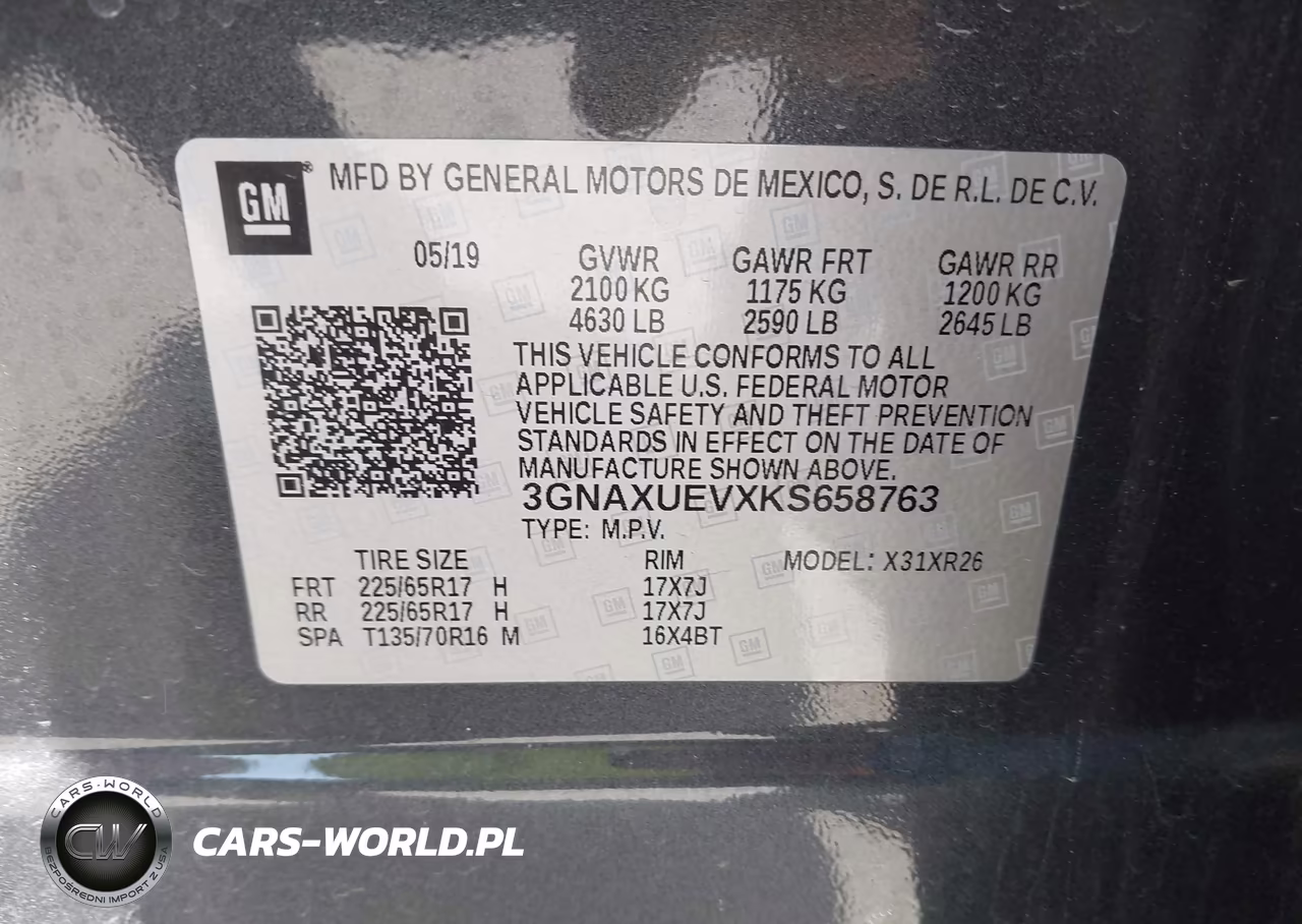 2019 Chevrolet Equinox Lt VIN:3GNAXUEVXKS658763 - 9
