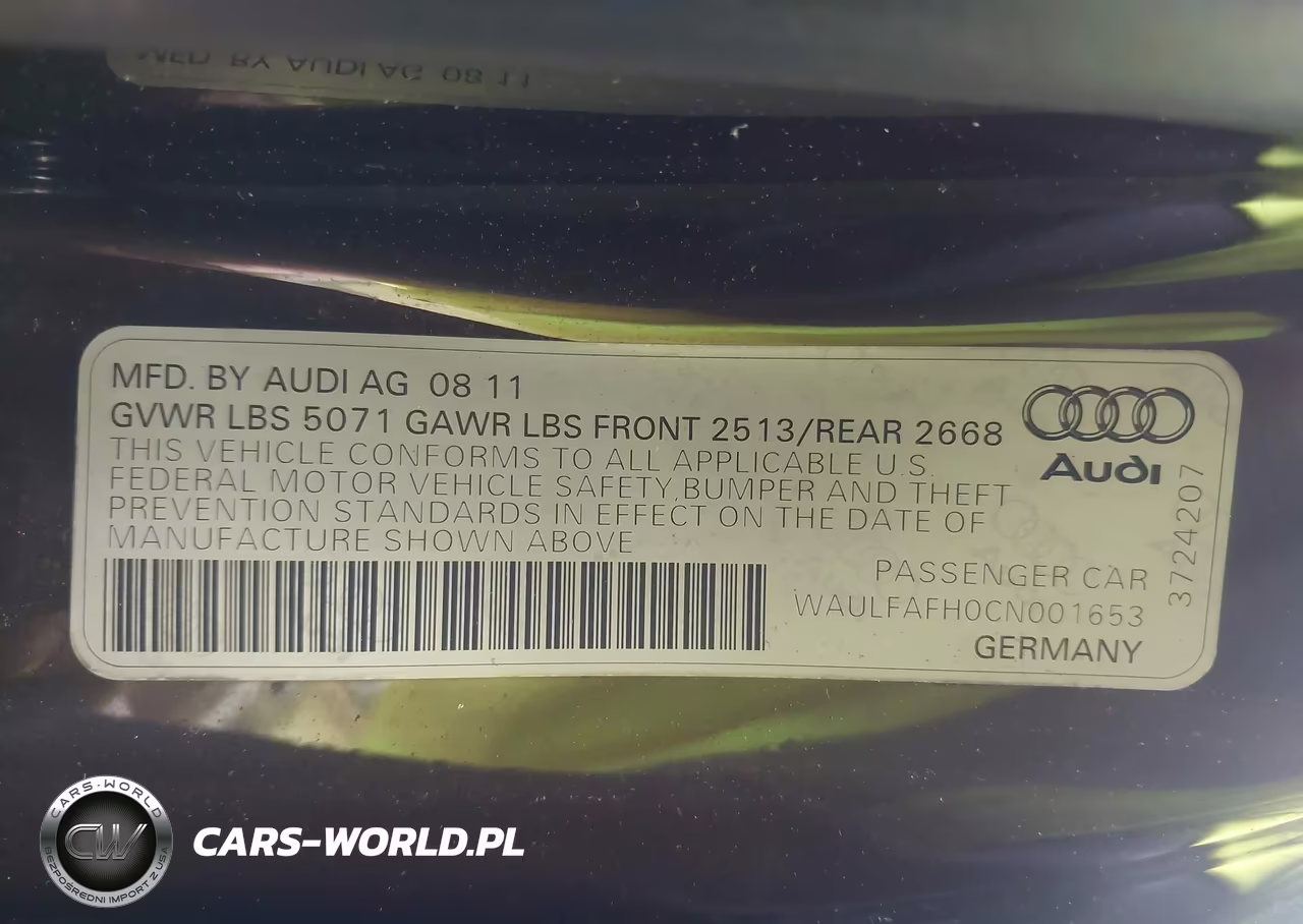 2012 Audi A5 2.0T Premium VIN:WAULFAFH0CN001653 - 9
