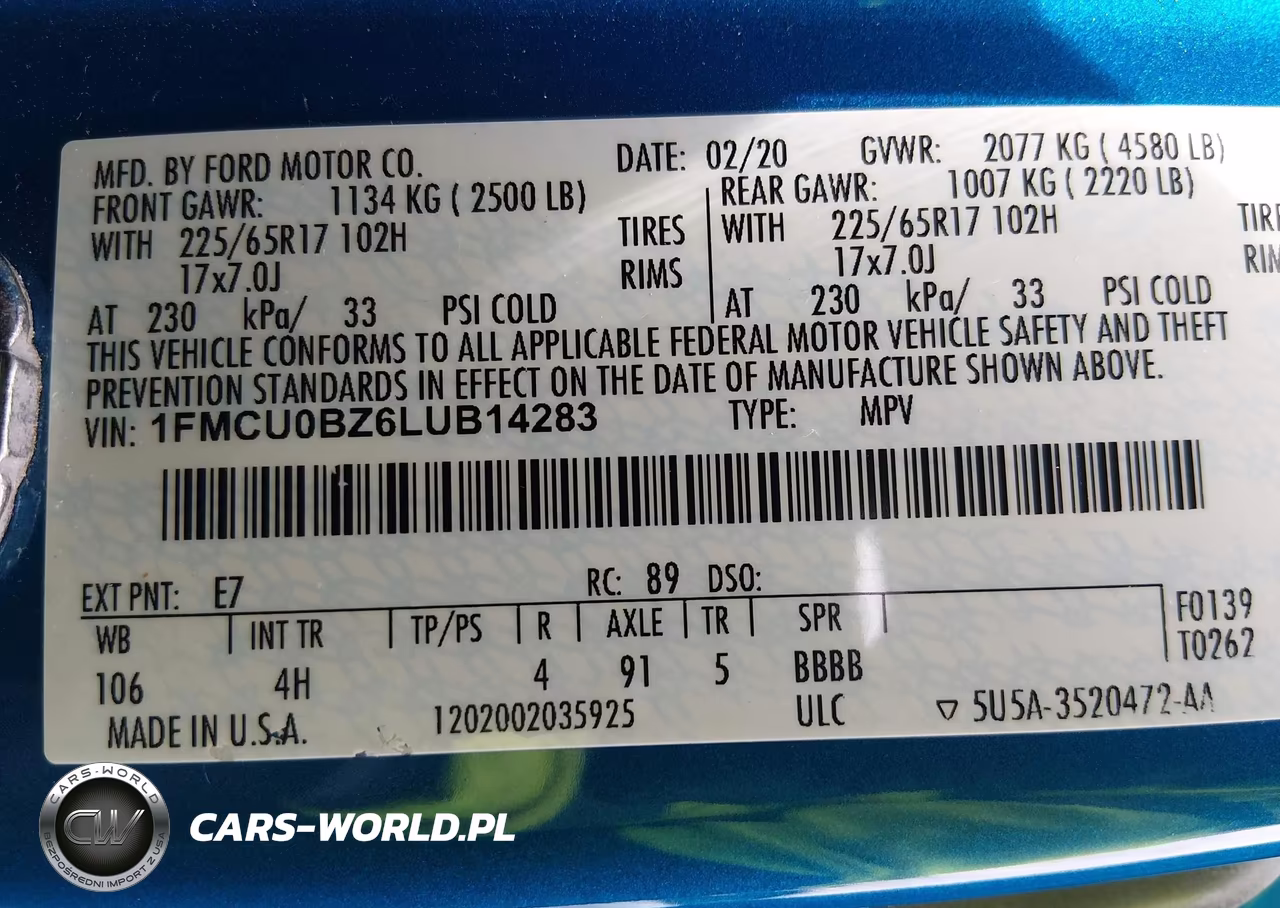 2020 Ford Escape Se Sport Hybrid VIN:1FMCU0BZ6LUB14283 - 9