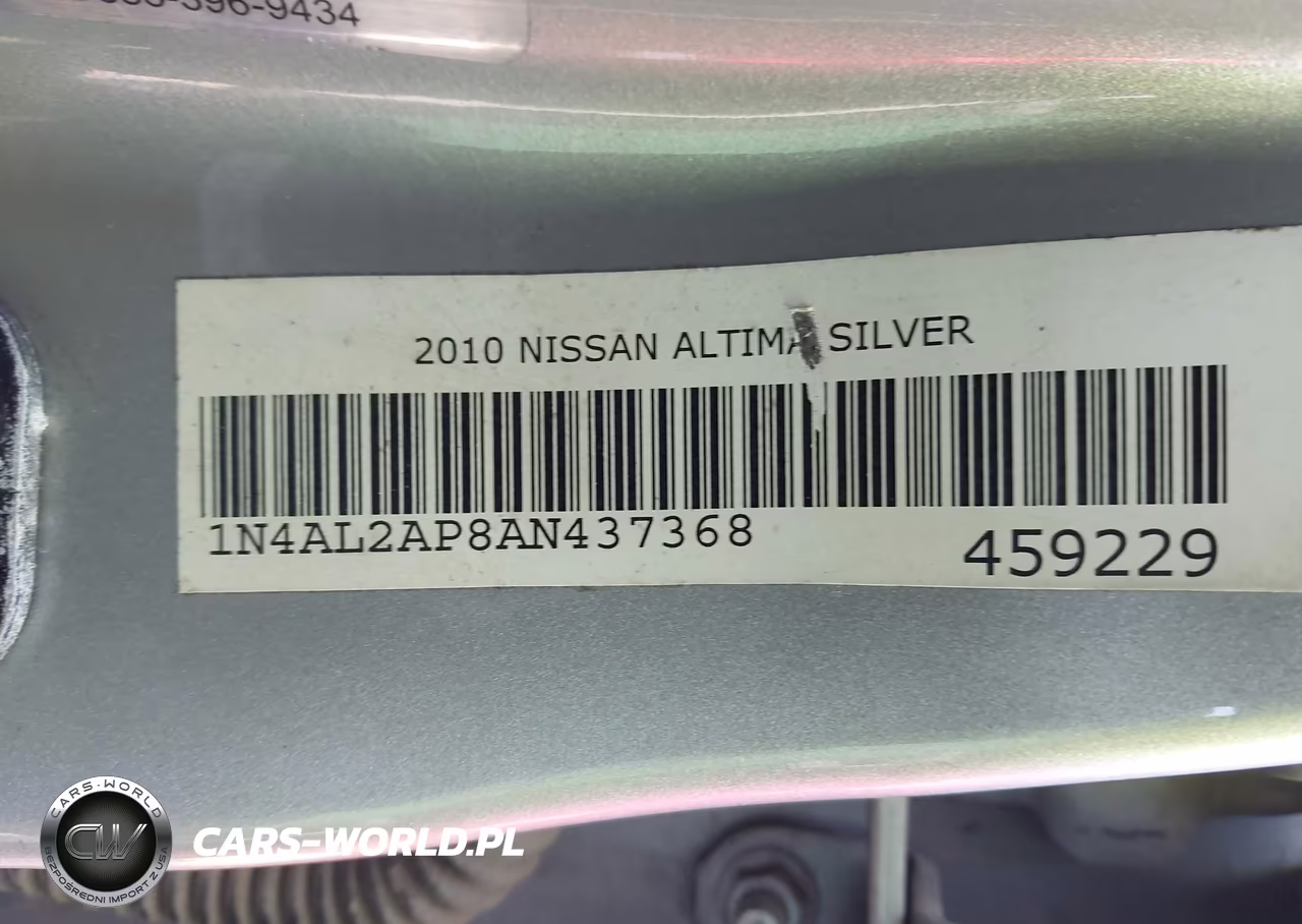 2010 Nissan Altima 2.5 S VIN:1N4AL2AP8AN437368 - 9