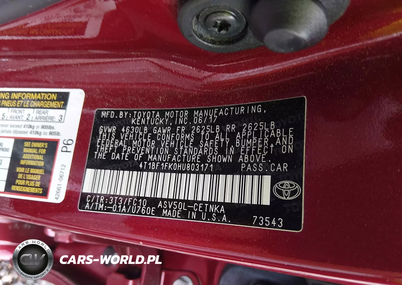 2017 Toyota Camry Le VIN:4T1BF1FK0HU803171 - 9