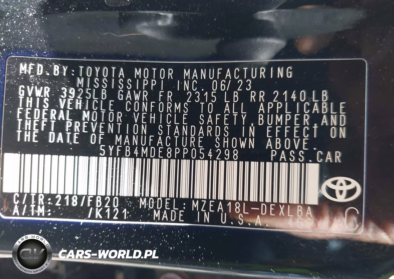 2023 Toyota Corolla Le VIN:5YFB4MDE8PP054298 - 9