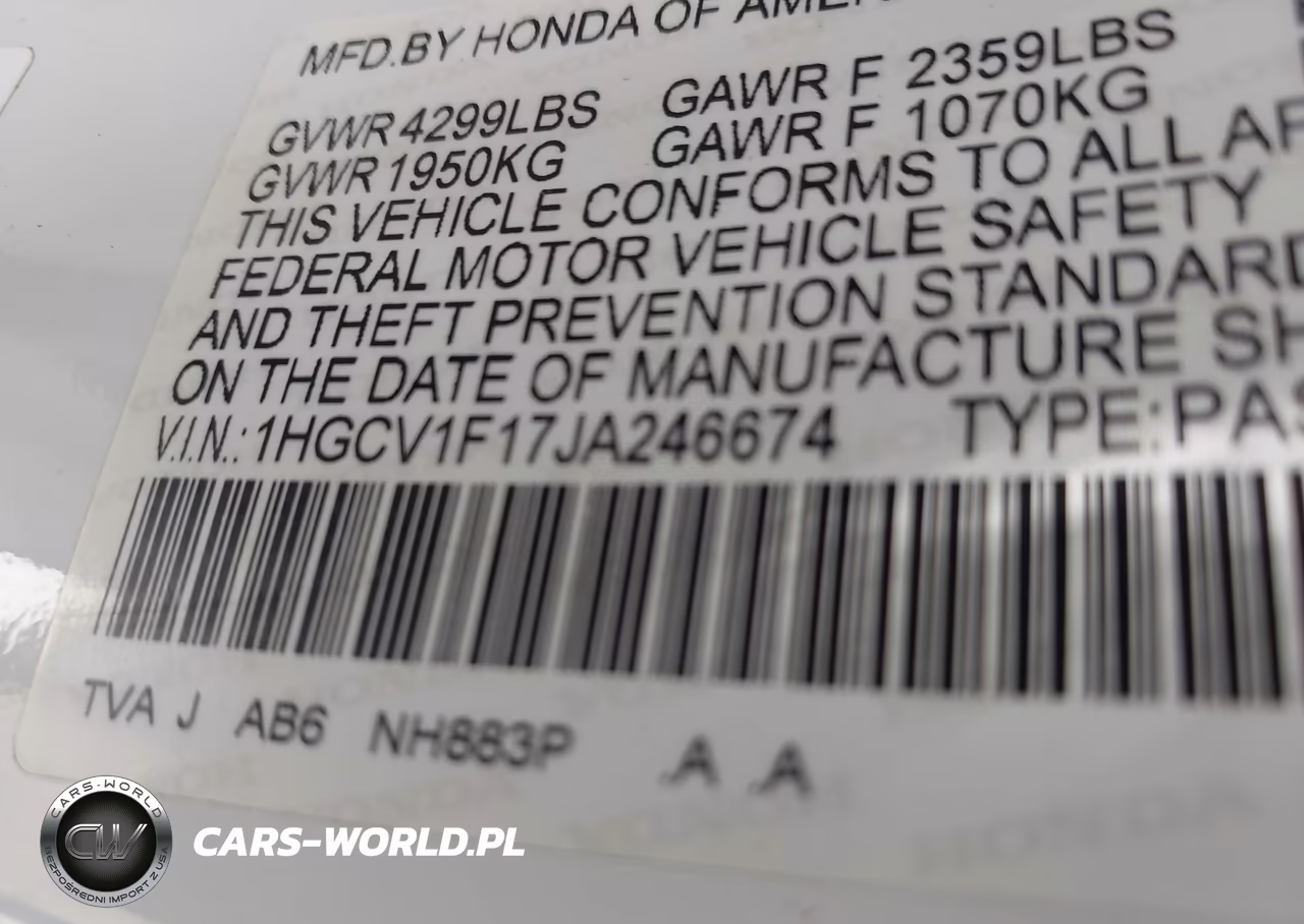 2018 Honda Accord Lx VIN:1HGCV1F17JA246674 - 9