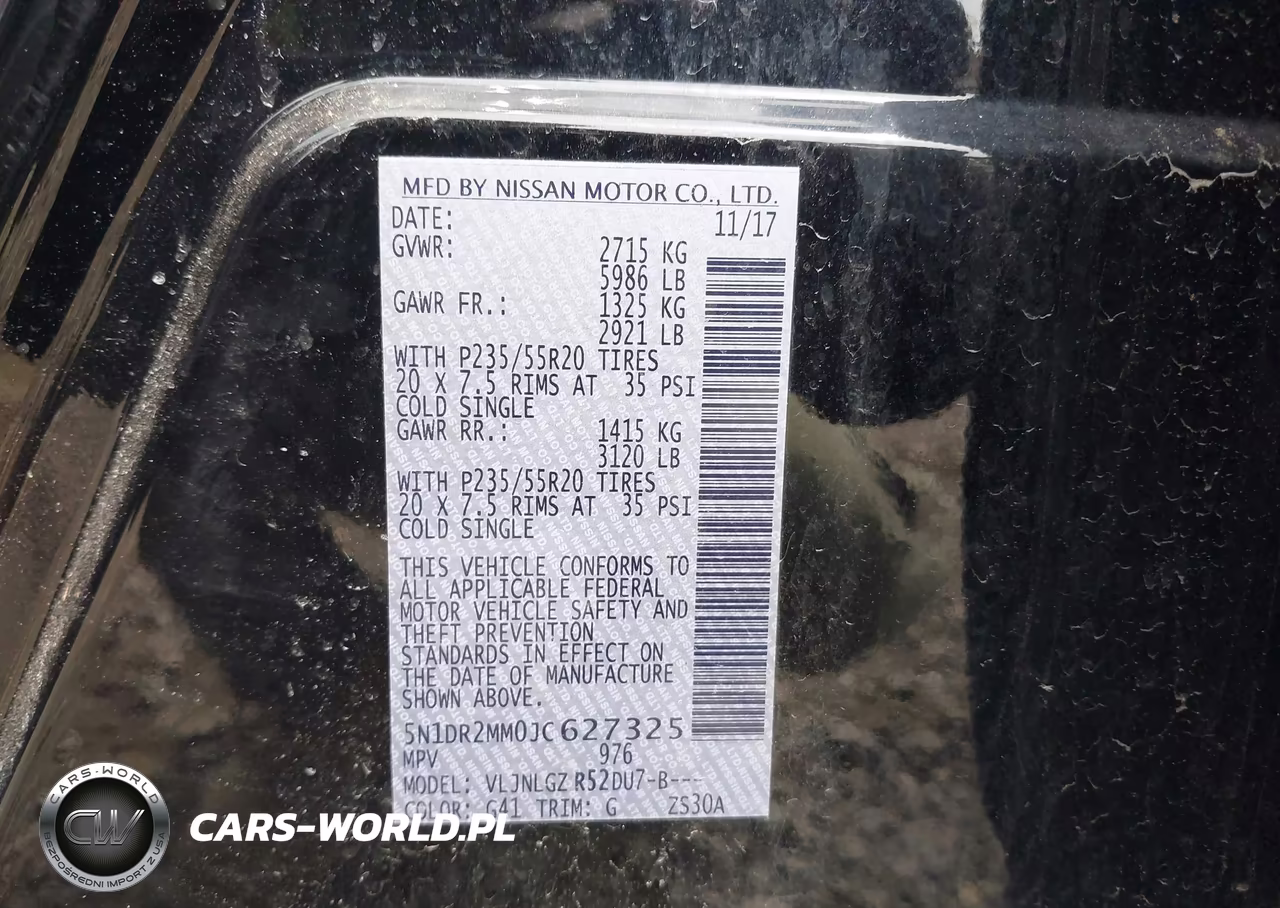 2018 Nissan Pathfinder Sl VIN:5N1DR2MM0JC627325 - 9