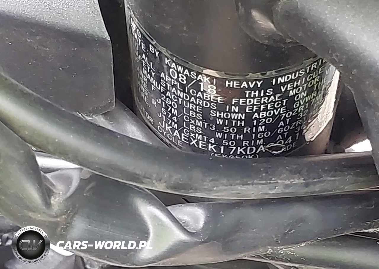 2019 Kawasaki Ex650 F VIN:JKAEXEK17KDA30416 - 10