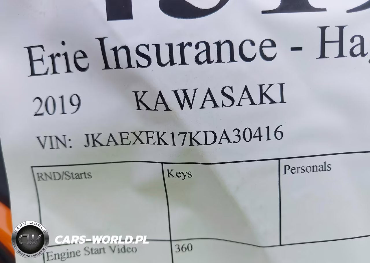 2019 Kawasaki Ex650 F VIN:JKAEXEK17KDA30416 - 14
