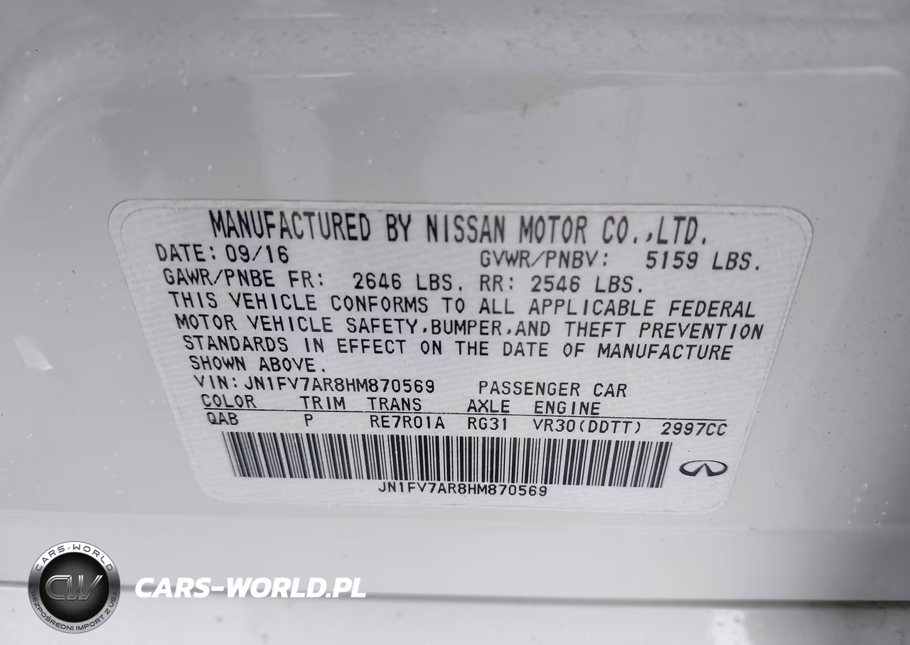 2017 Infiniti Q50 3.0T Red Sport 400 VIN:JN1FV7AR8HM870569 - 9