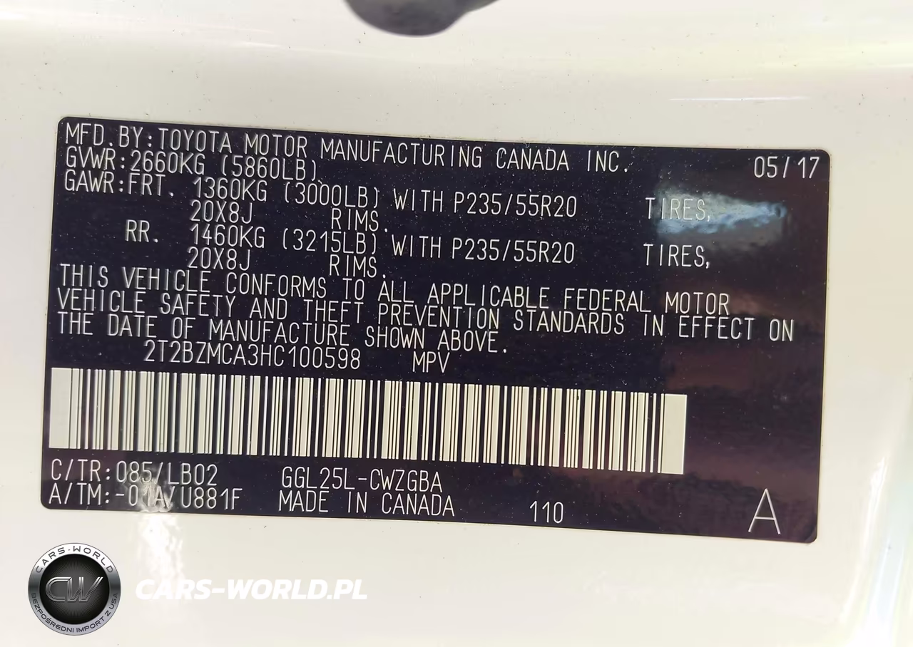 2017 Lexus Rx 350 VIN:2T2BZMCA3HC100598 - 9