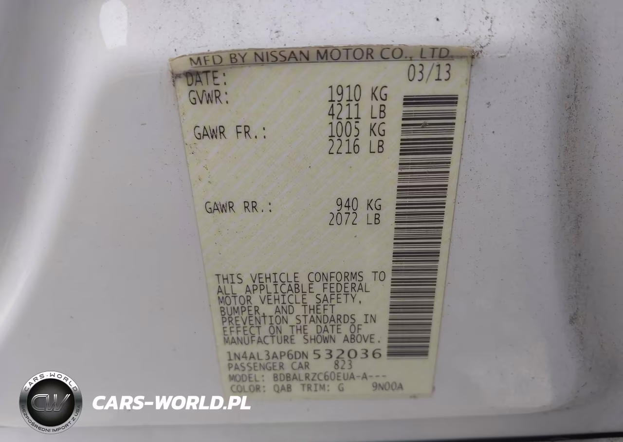 2013 Nissan Altima 2.5 S VIN:1N4AL3AP6DN532036 - 9