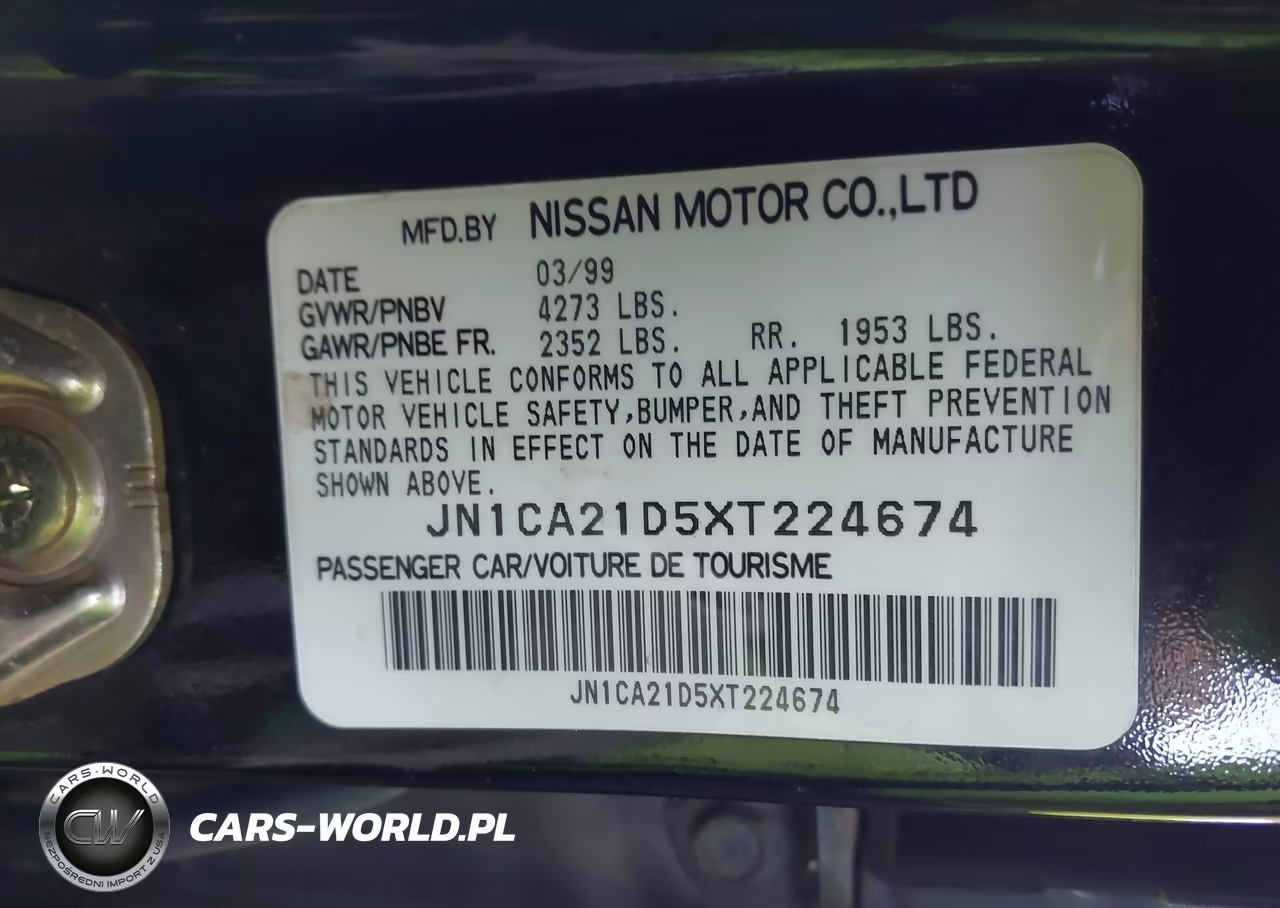 1999 Nissan Maxima Gle-Gxe-Se-Se-L VIN:JN1CA21D5XT224674 - 9