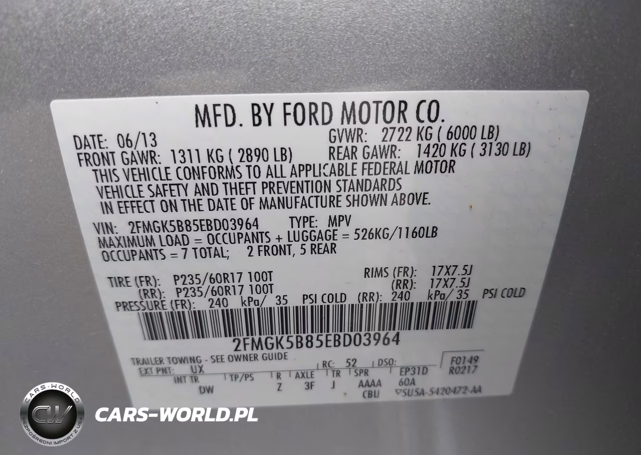 2014 Ford Flex Se VIN:2FMGK5B85EBD03964 - 9