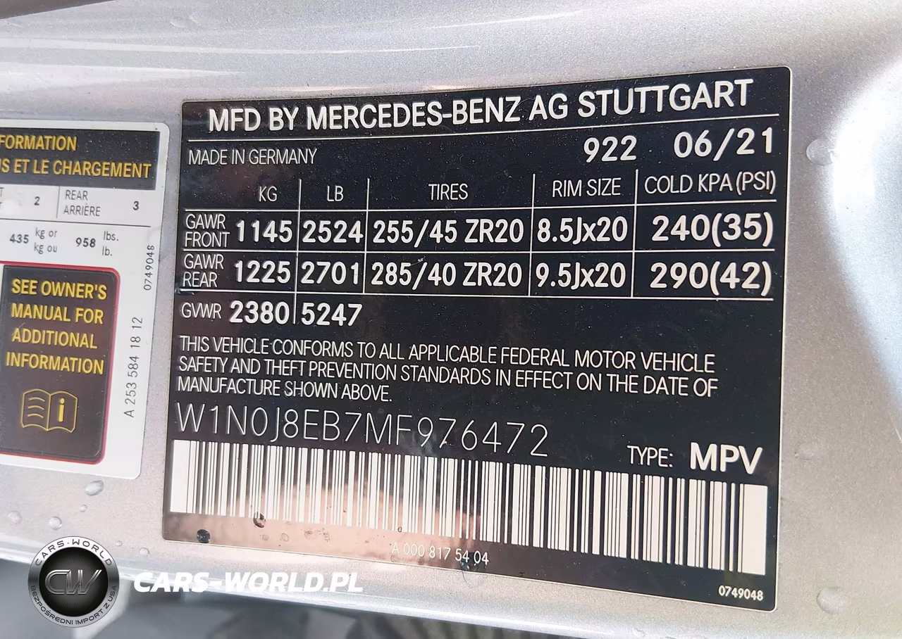 2021 Mercedes-Benz Glc 300 4Matic Coupe VIN:W1N0J8EB7MF976472 - 9