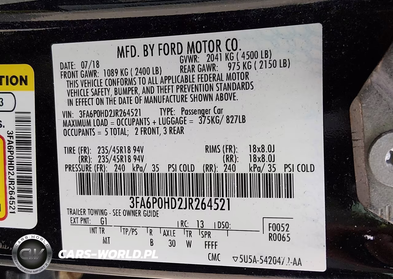 2018 Ford Fusion Se VIN:3FA6P0HD2JR264521 - 9