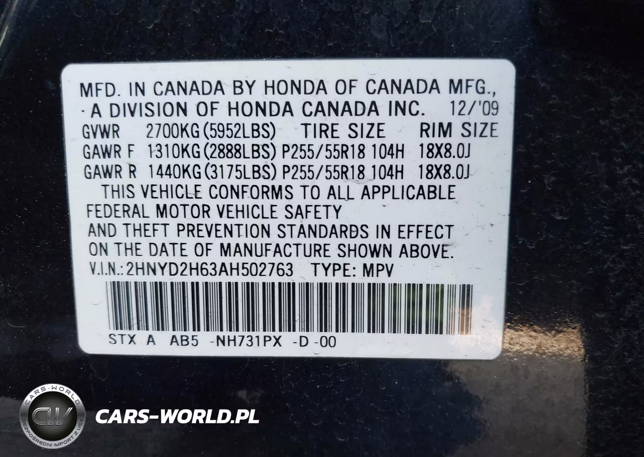 2010 Acura Mdx Technology Package VIN:2HNYD2H63AH502763 - 9