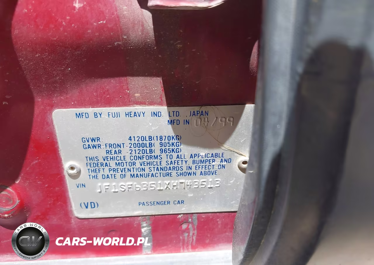 1999 Subaru Forester L VIN:JF1SF6351XH743513 - 9