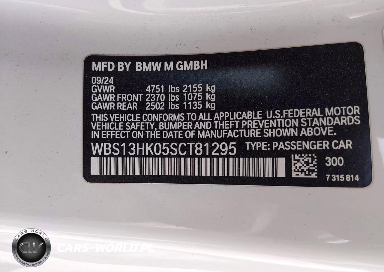 2025 BMW M4 VIN:WBS13HK05SCT81295 - 9