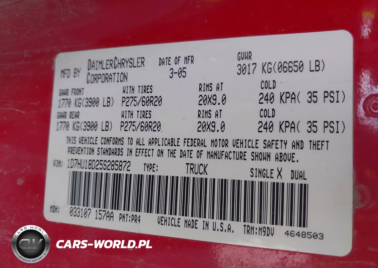 2005 Dodge Ram 1500 Slt-Laramie VIN:1D7HU18D25S285872 - 9