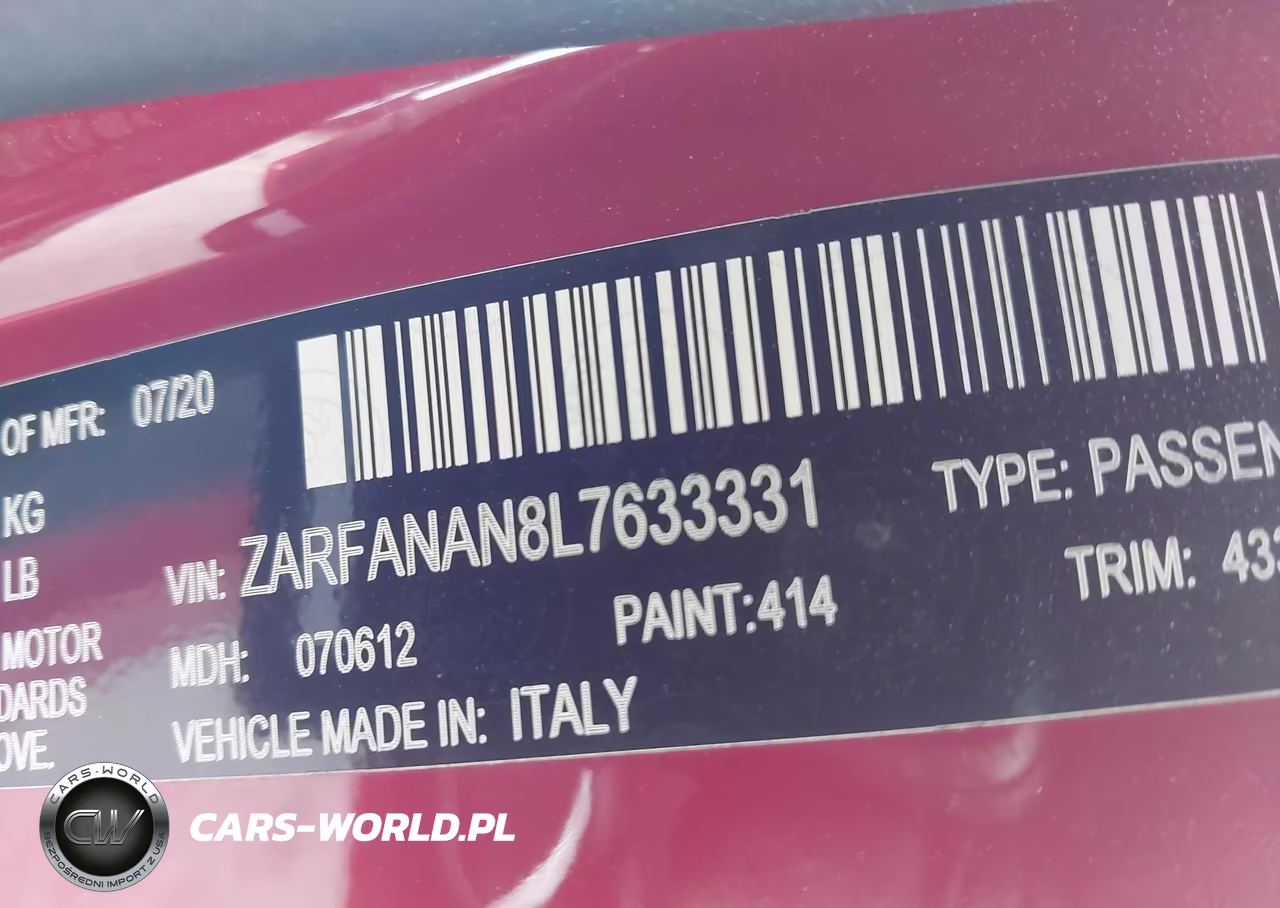2020 Alfa Romeo Giulia Sport Awd VIN:ZARFANAN8L7633331 - 9