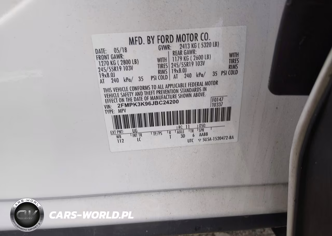 2018 Ford Edge Titanium VIN:2FMPK3K96JBC24200 - 9