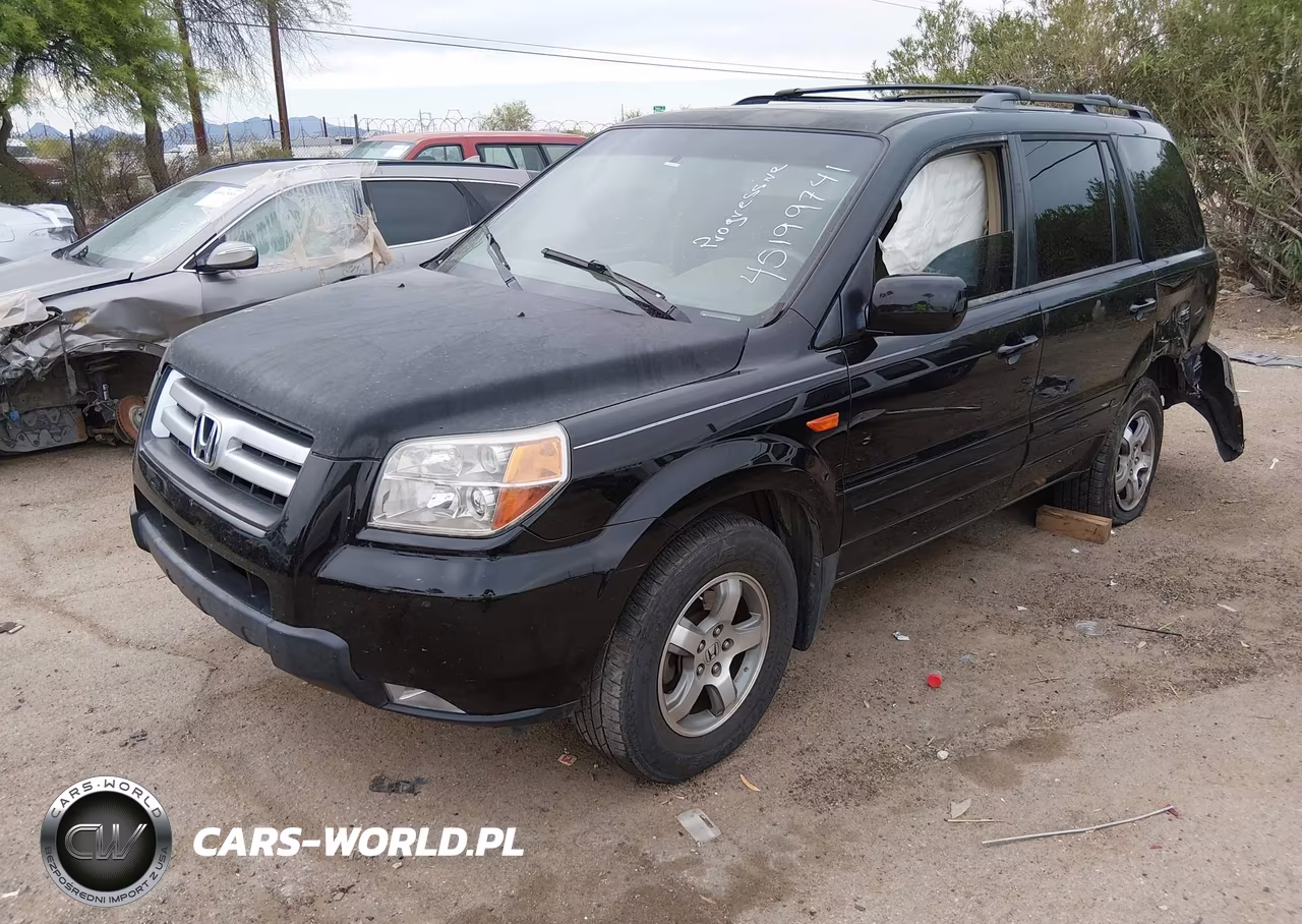 2007 Honda Pilot Ex-L VIN:2HKYF18767H534738 - 2