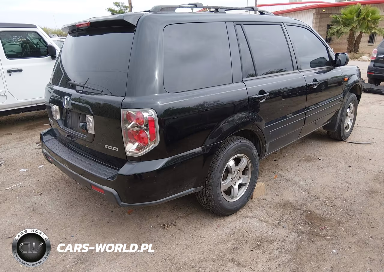 2007 Honda Pilot Ex-L VIN:2HKYF18767H534738 - 4