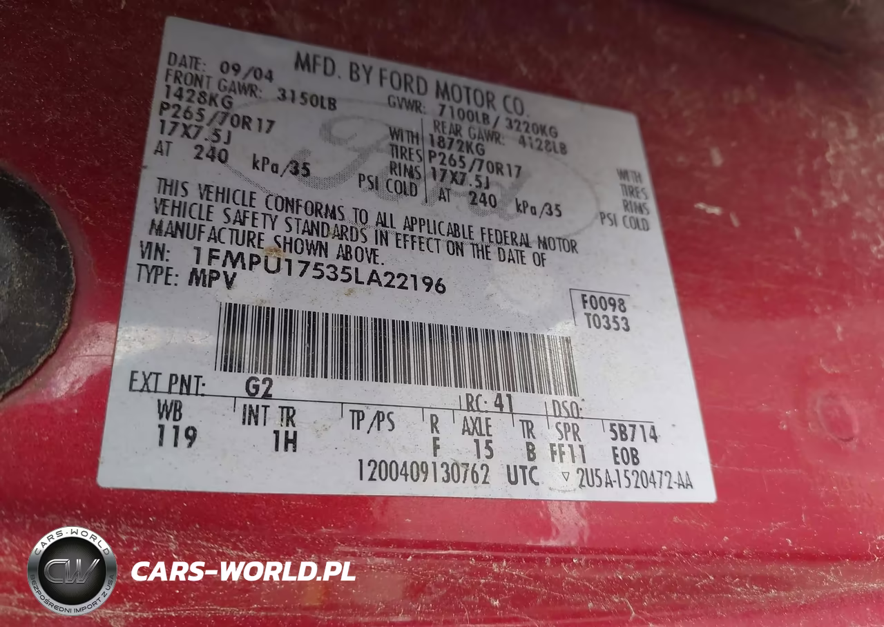 2005 Ford Expedition Eddie Bauer-King Ranch VIN:1FMPU17535LA22196 - 9