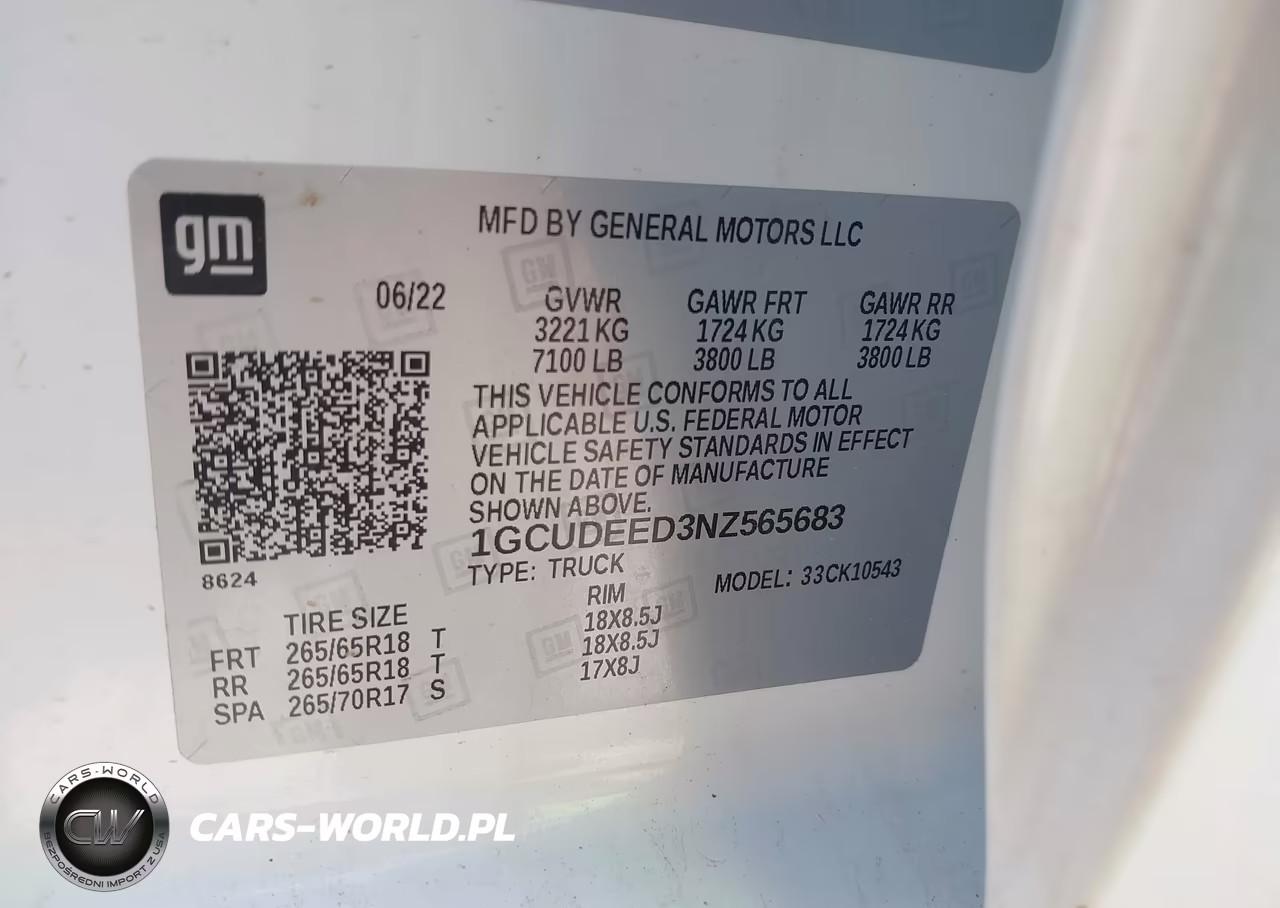 2022 Chevrolet Silverado 1500 4Wd Short Bed Rst VIN:1GCUDEED3NZ565683 - 9