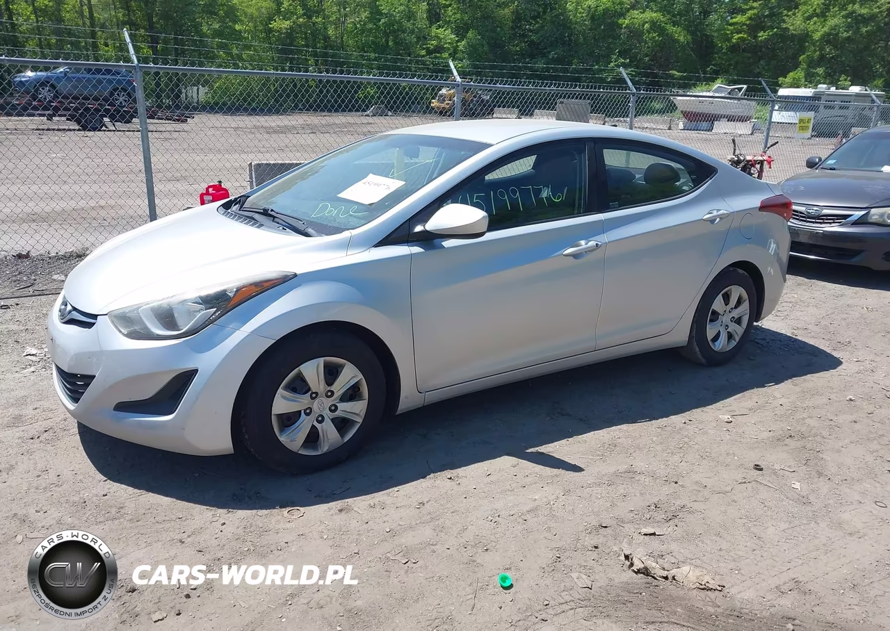 2016 Hyundai Elantra Se VIN:5NPDH4AE1GH702157 - 2