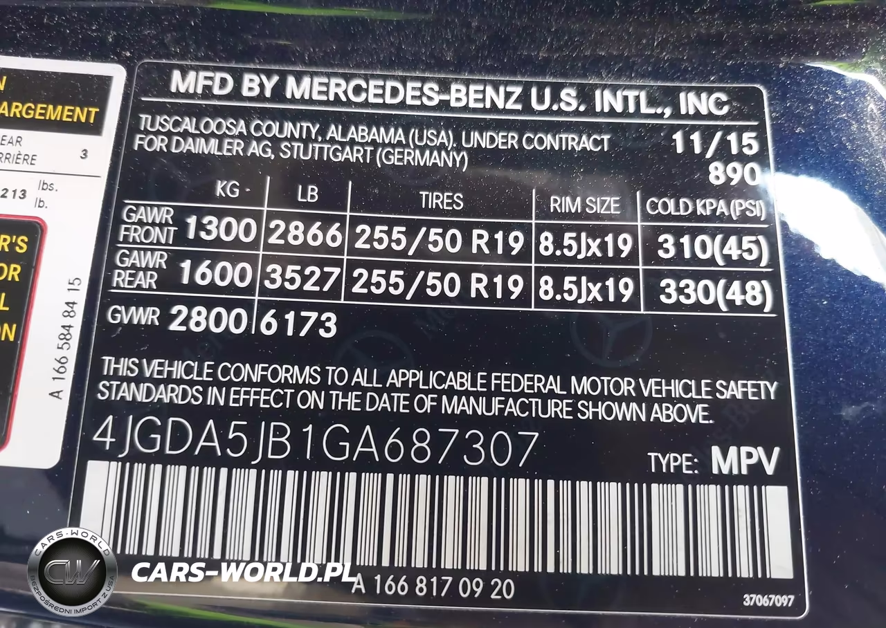 2016 Mercedes-Benz Gle 350 VIN:4JGDA5JB1GA687307 - 9