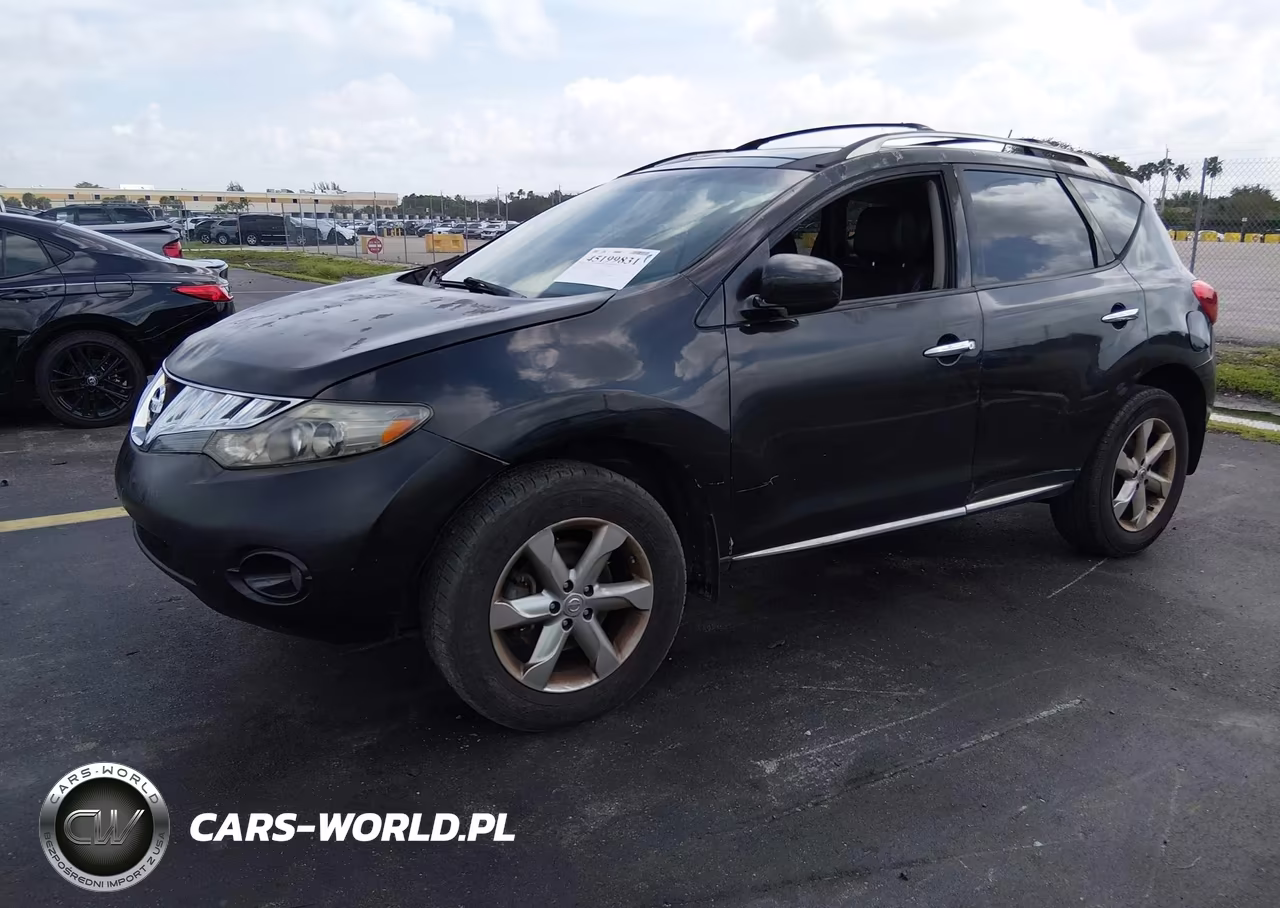 2010 Nissan Murano Sl VIN:JN8AZ1MW7AW125806 - 2