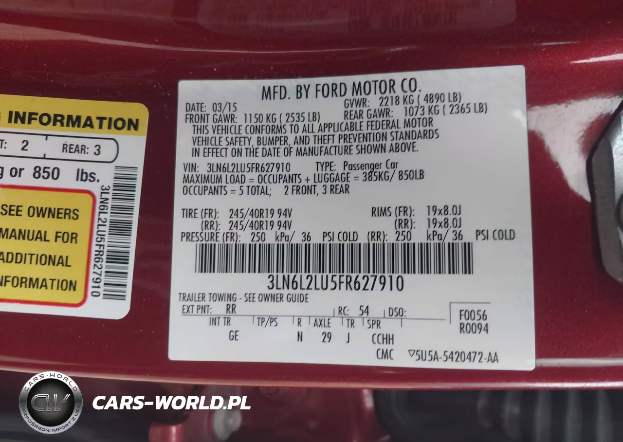 2015 Lincoln Mkz Hybrid VIN:3LN6L2LU5FR627910 - 9