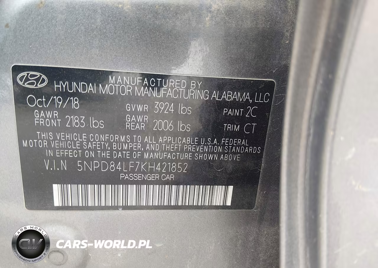 2019 Hyundai Elantra Sel VIN:5NPD84LF7KH421852 - 9
