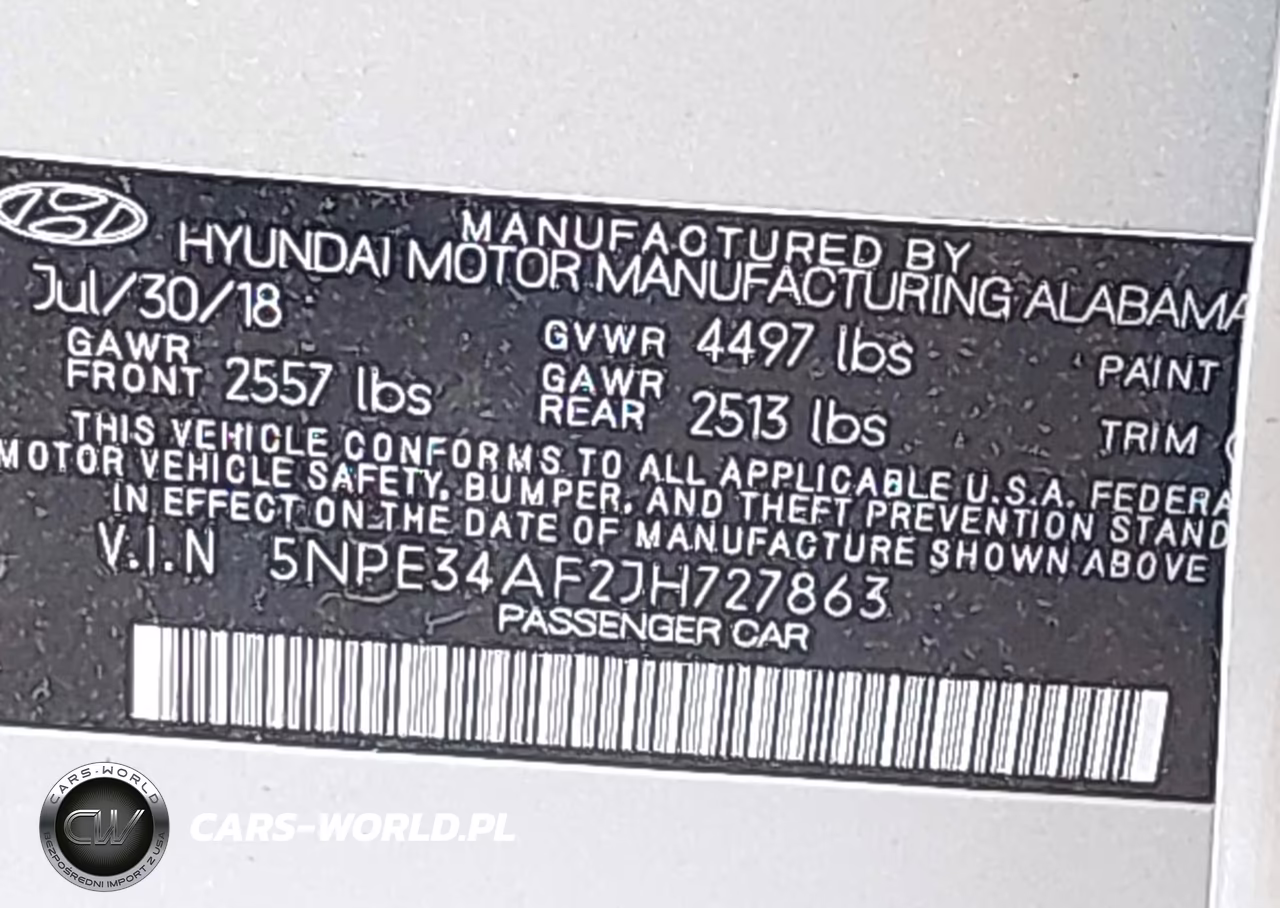 2018 Hyundai Sonata Sel+ VIN:5NPE34AF2JH727863 - 9