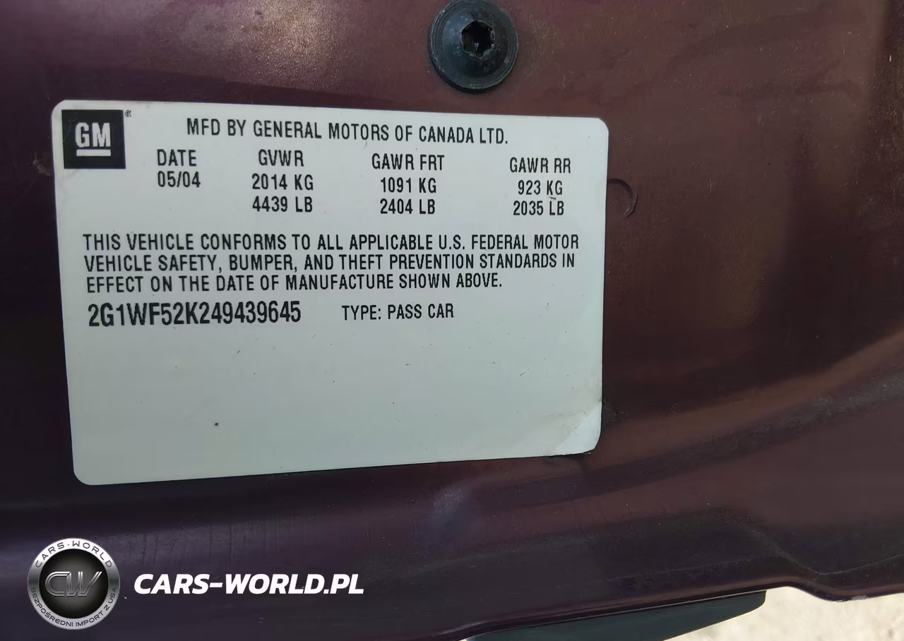 2004 Chevrolet Impala VIN:2G1WF52K249439645 - 9