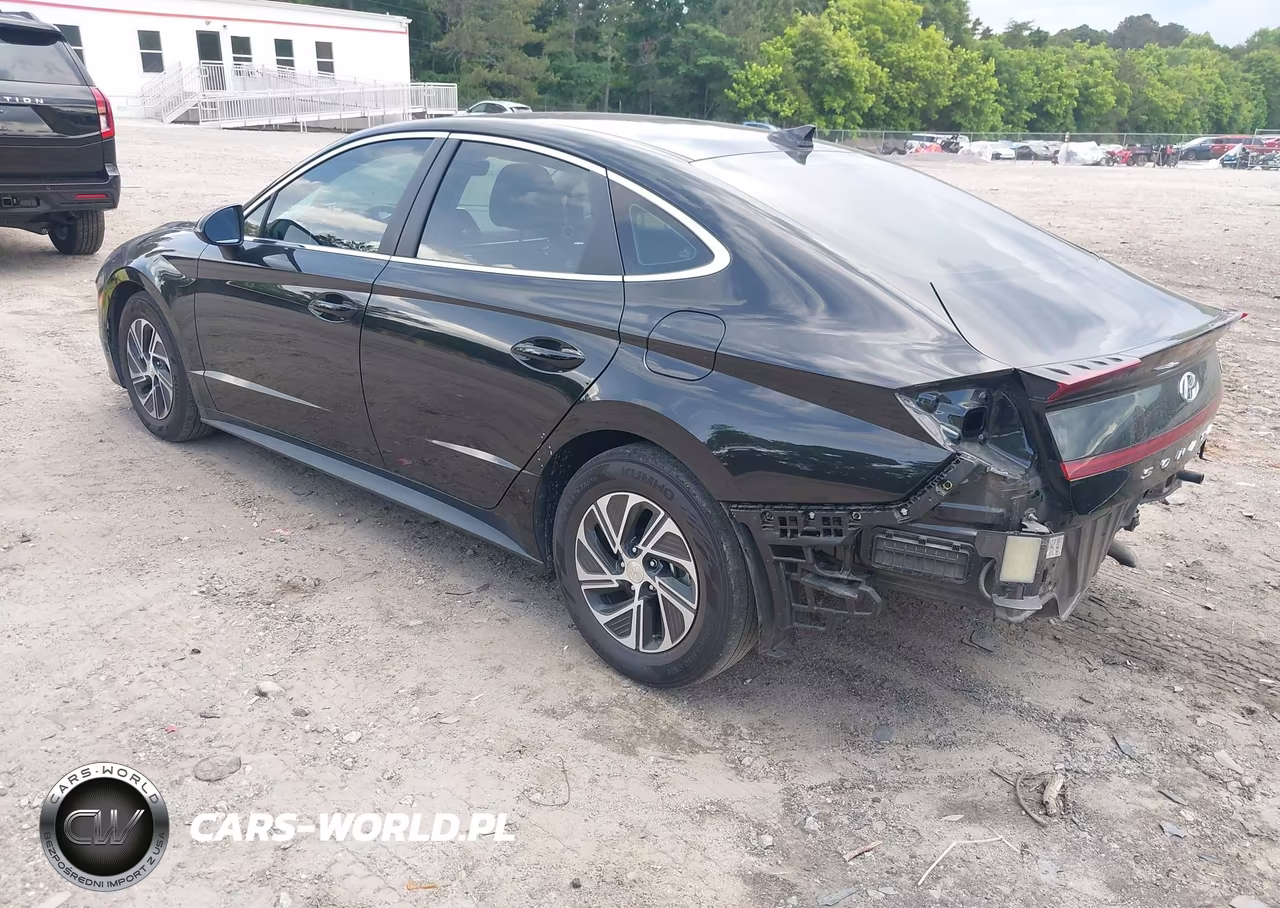 2023 Hyundai Sonata Hybrid Blue VIN:KMHL24JJ7PA079768 - 3