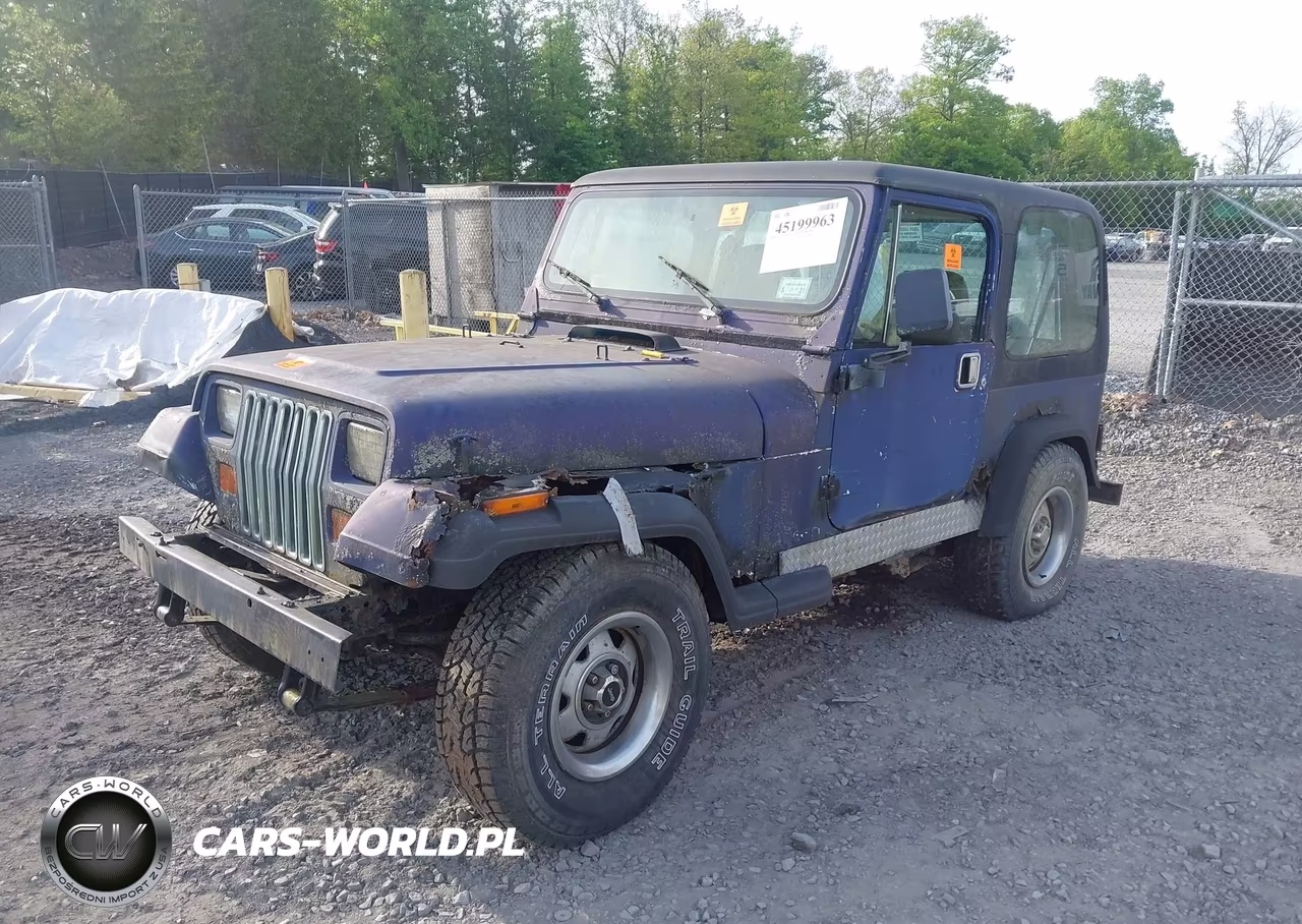1993 Jeep Wrangler - Yj S VIN:1J4FY19P1PP220851 - 2