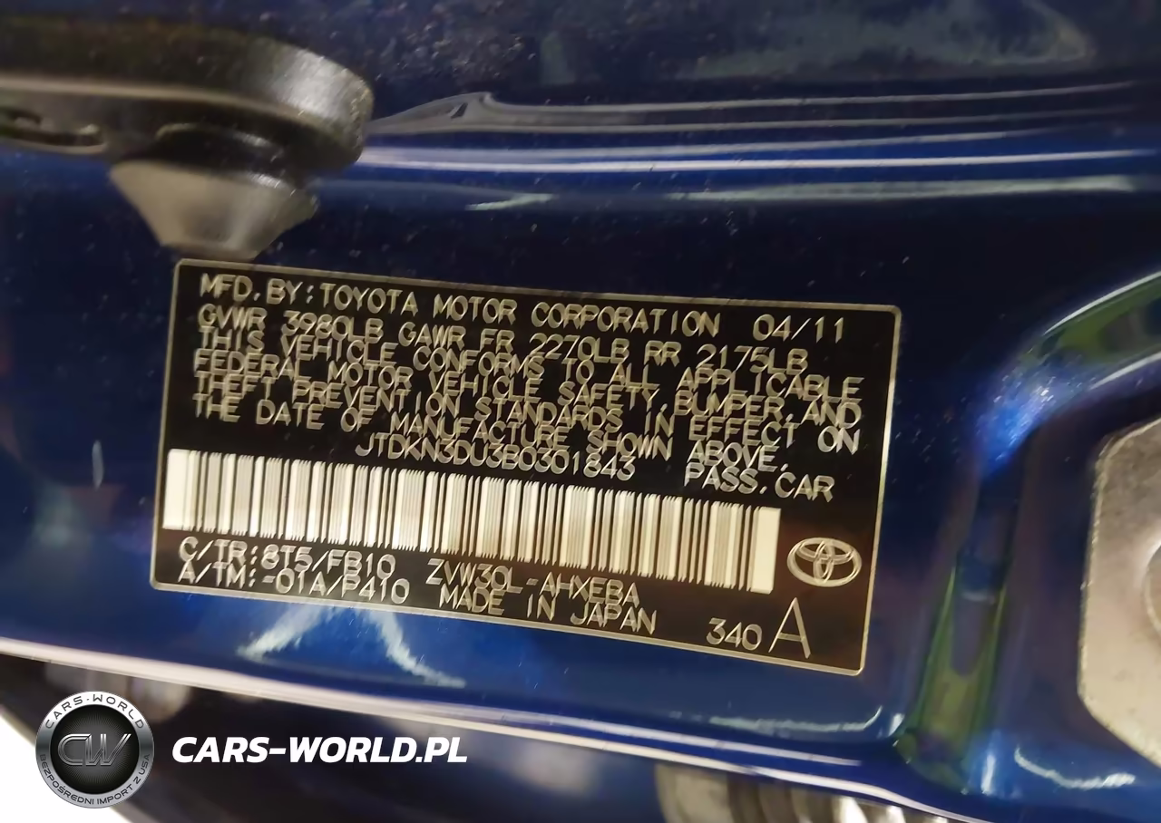 2011 Toyota Prius Three VIN:JTDKN3DU3B0301843 - 9