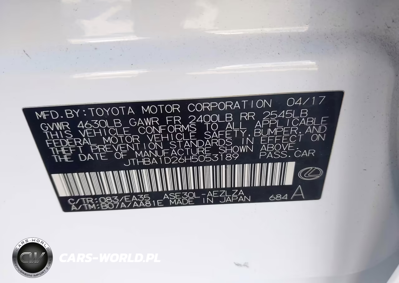 2017 Lexus Is 200T VIN:JTHBA1D26H5053189 - 9