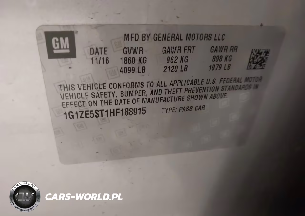 2017 Chevrolet Malibu 1Lt VIN:1G1ZE5ST1HF188915 - 9