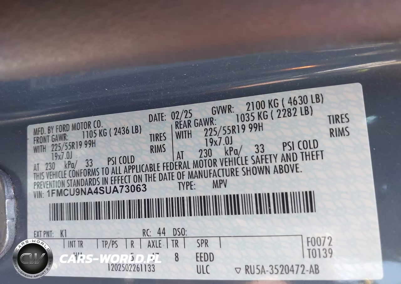 2025 Ford Escape St-Line Select VIN:1FMCU9NA4SUA73063 - 9