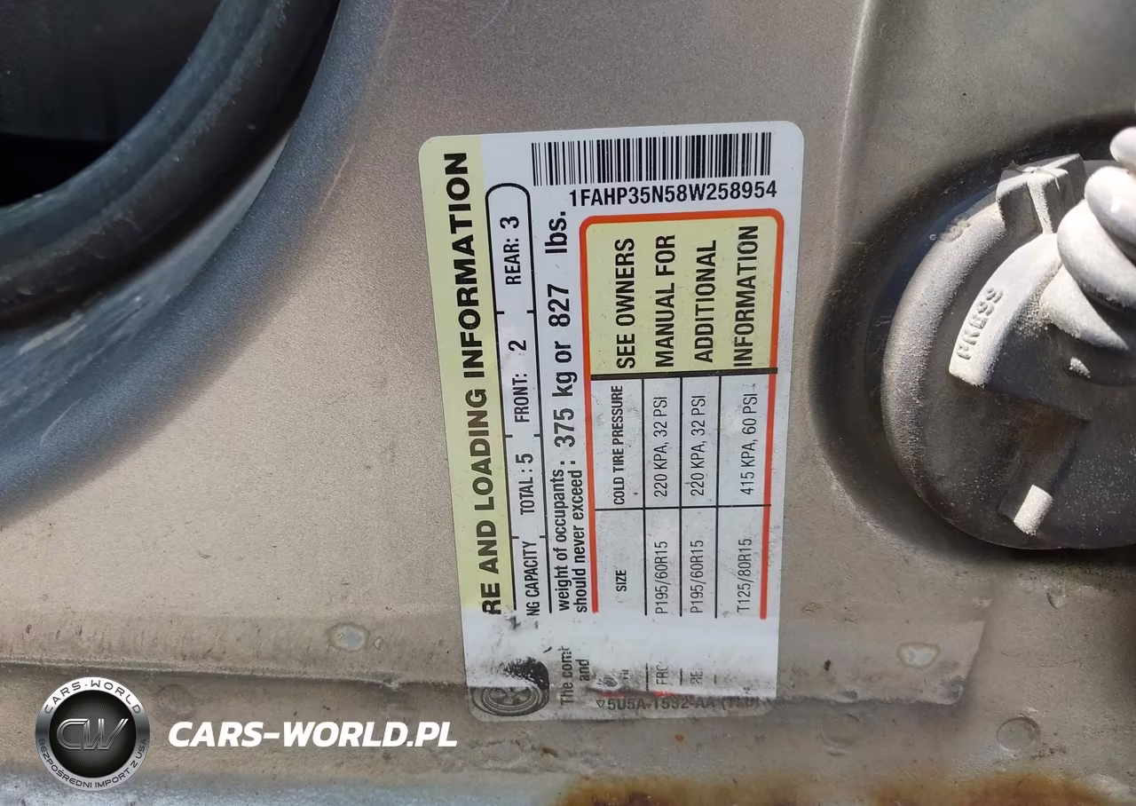 2008 Ford Focus Se-Ses VIN:1FAHP35N58W258954 - 9