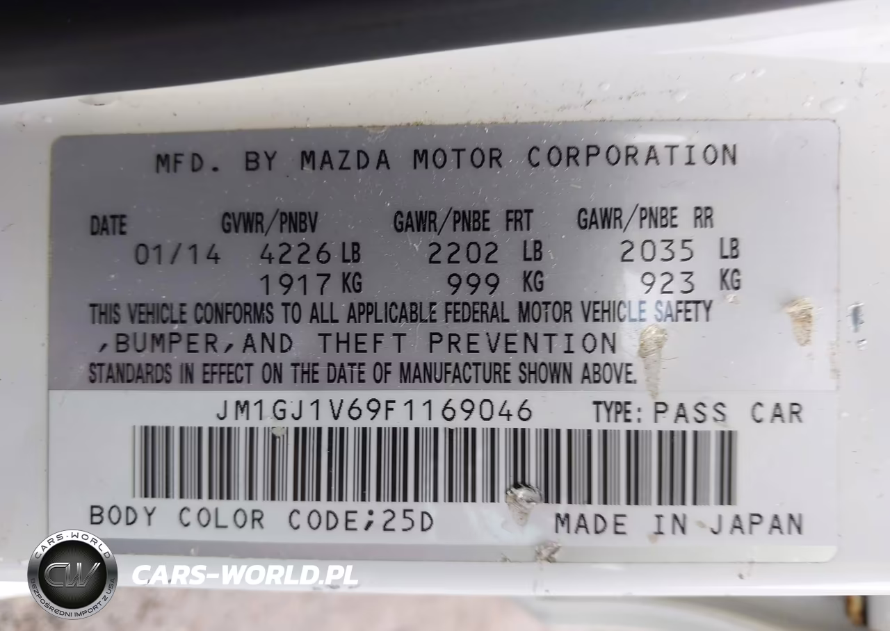 2015 Mazda Mazda6 I Touring VIN:JM1GJ1V69F1169046 - 9