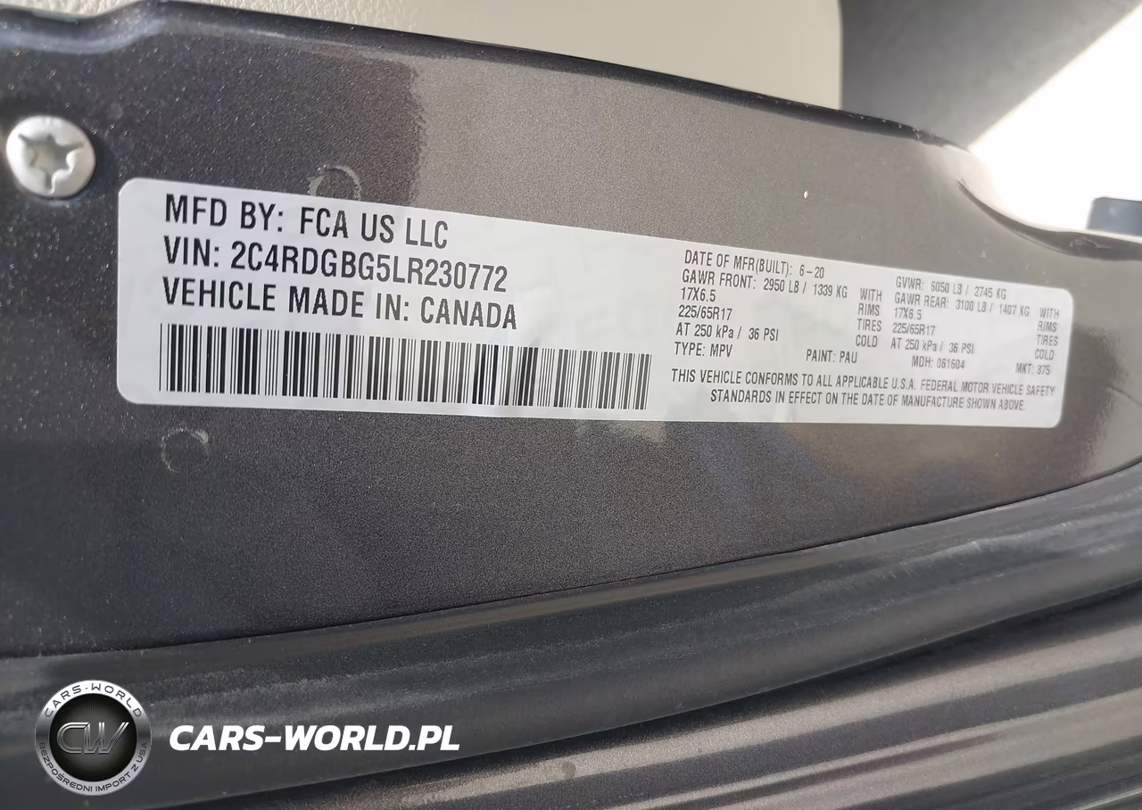 2020 Dodge Grand Caravan Se VIN:2C4RDGBG5LR230772 - 9