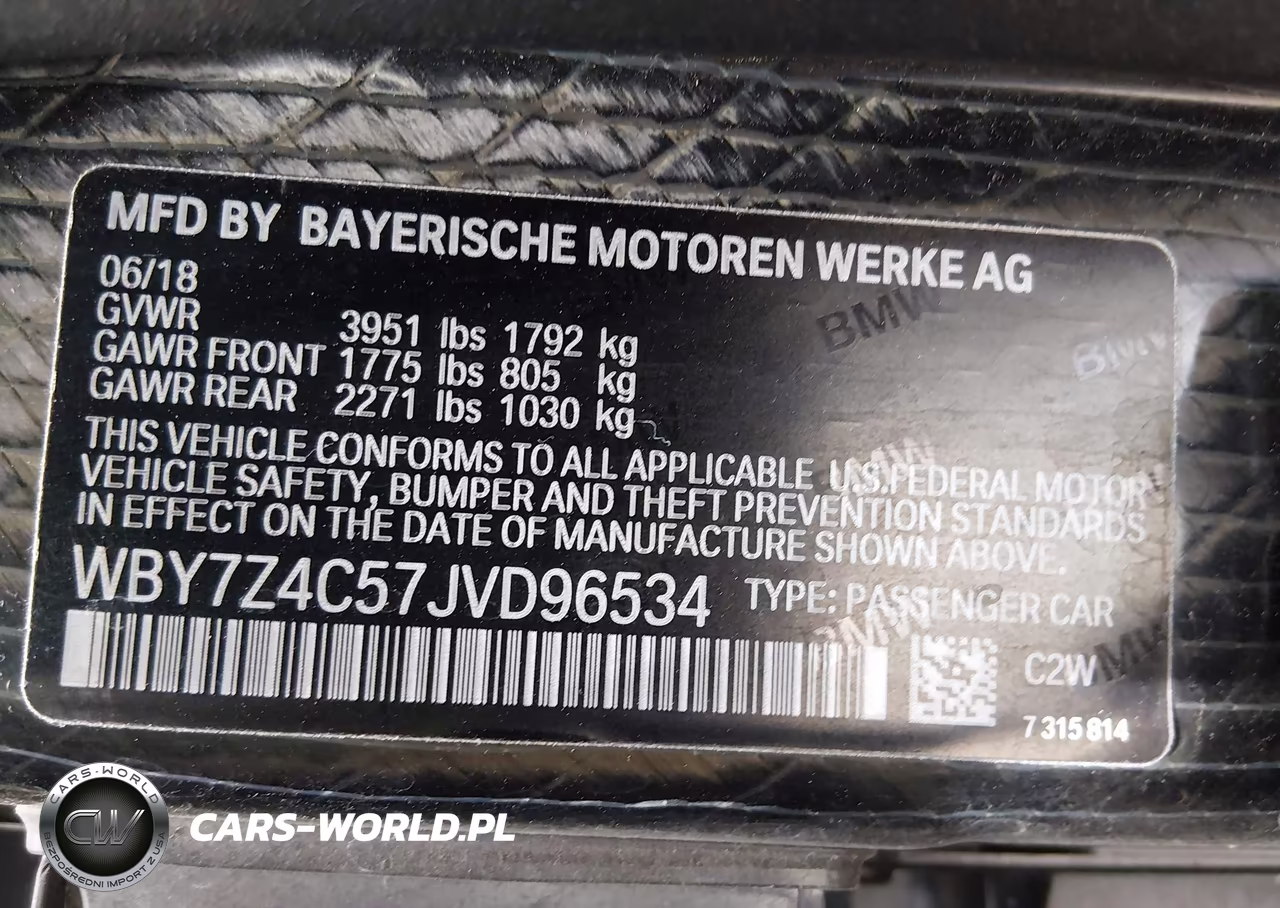 2018 BMW I3 94Ah W-Range Extender VIN:WBY7Z4C57JVD96534 - 9